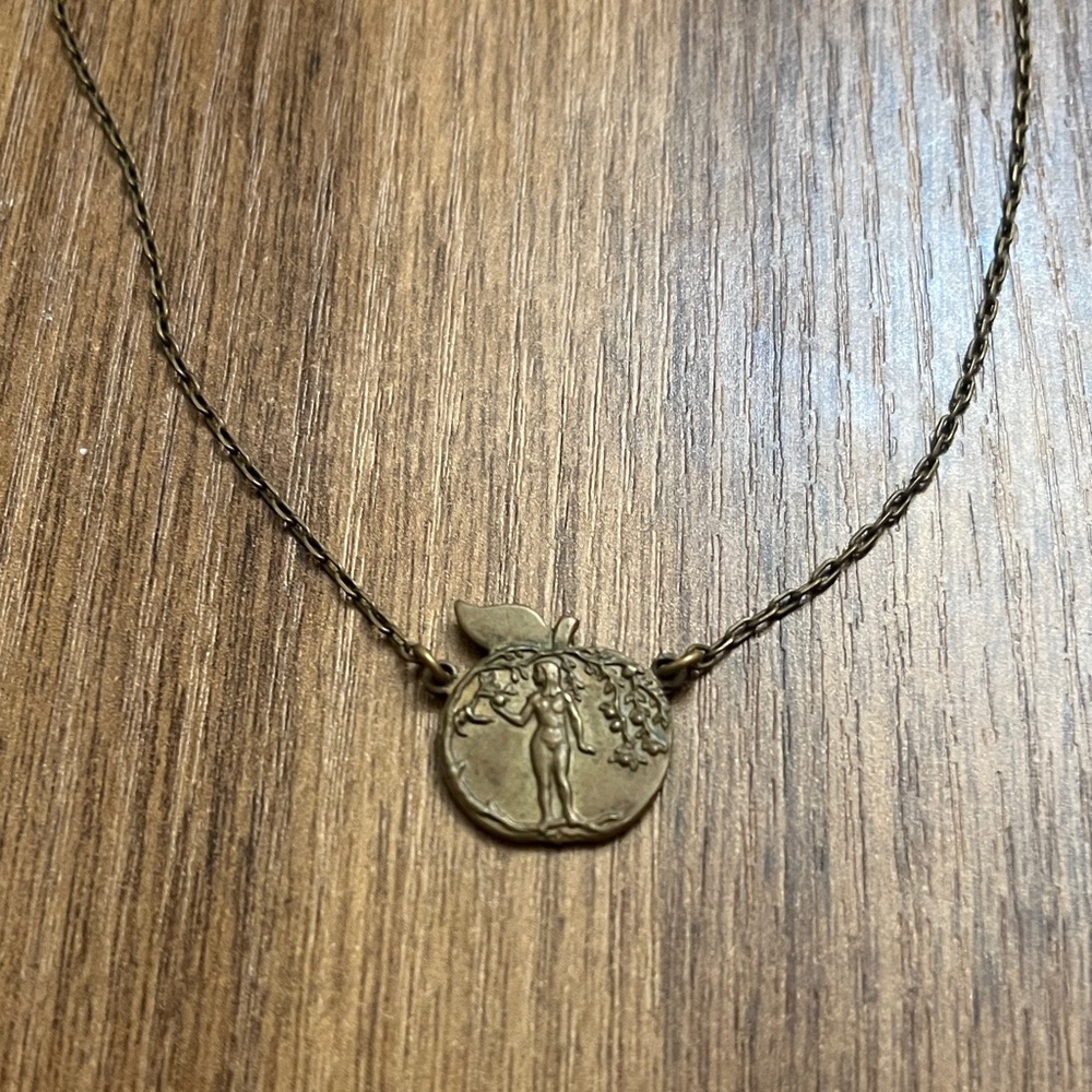 Eve’s Apple Charm Pendent Necklace